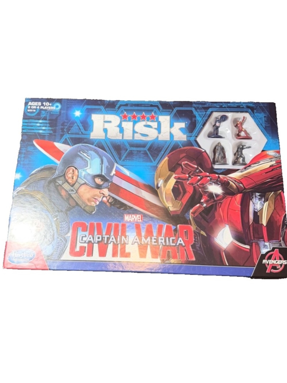 Risk Marvel Captain America Civil War Board Game Complete Open Box Never Played
